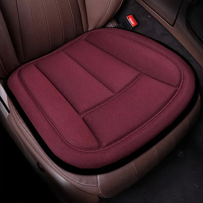 All-Season Universal Car Seat Cushion - Medium Soft, Non-Slip, Breathable Fabric, Portable Comfort Pad