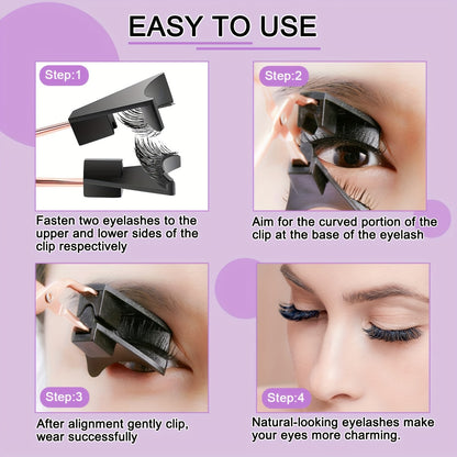 Magnetic Eyelashes – 7x Adhesion Force, Stable Quantum Magnetic Set, 3D False Eyelashes for Natural, Voluminous Look, No Fragrance