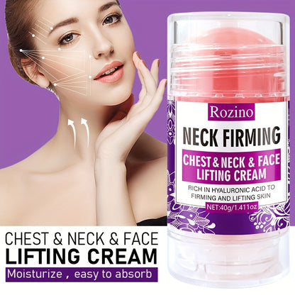 Rozino Instant Tighten & Lift Cream – 40g, Hydrating & Firming for Face, Neck & Chest, Hypoallergenic with Hyaluronic Acid & Vitamin E