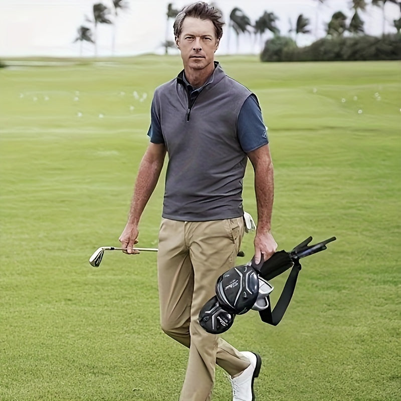 Compact & Lightweight Golf Club Bag - Waterproof Nylon, Adjustable Shoulder Strap, Fits 5 Clubs, Ideal for Men & Women