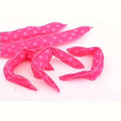 10/20/30pcs Flexible Foam Hair Curlers - No Heat Overnight Sleep Rollers for Natural Curls & Waves, Soft Polka Dot Sponge Styling Tools for Women