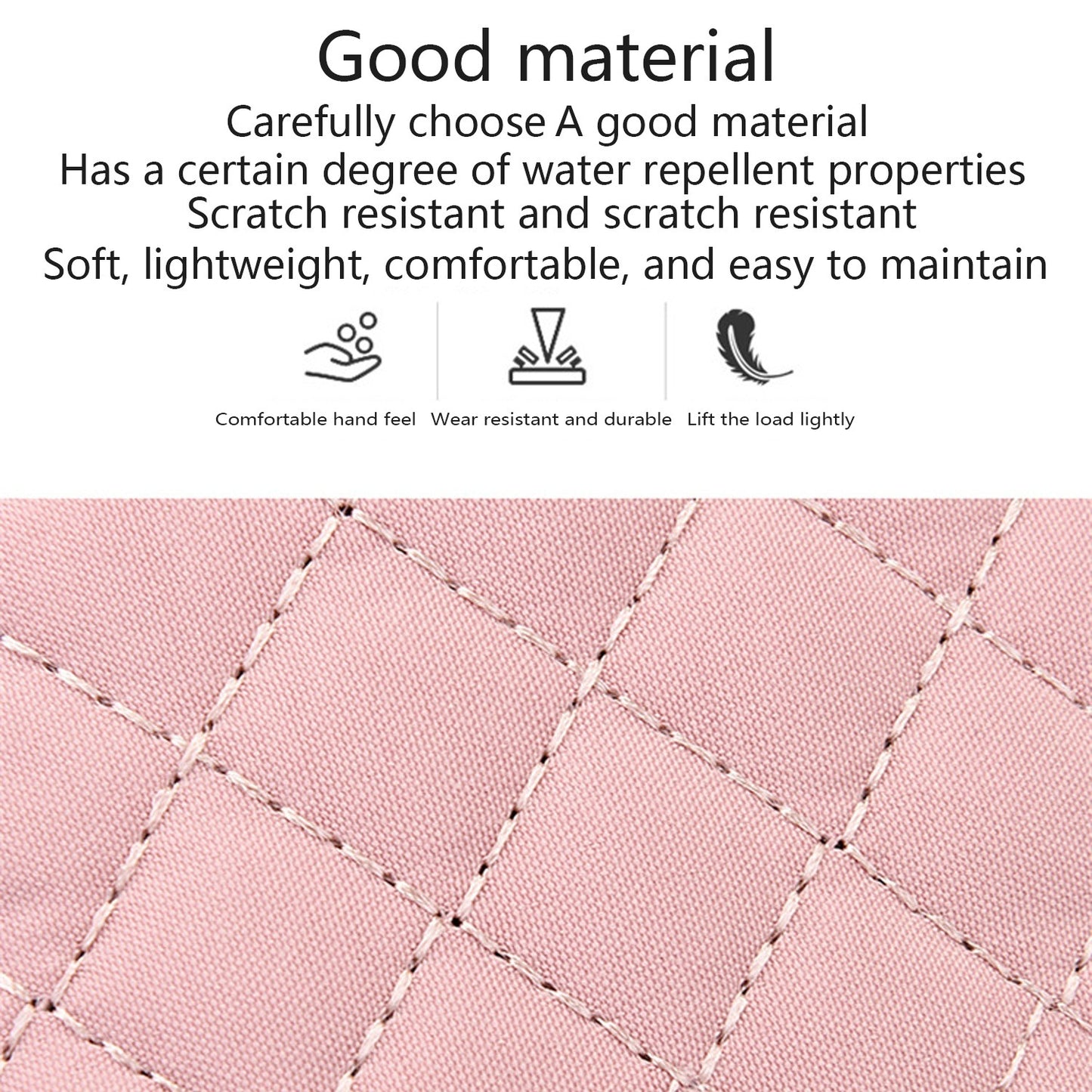 New One-Shoulder Messenger Bag for Women - Fashion Embroidered Rhombic Design - Large Capacity Waterproof Backpack with Data Hole