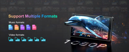 1080P Android 13 MP3/MP4 Player — 4.7" Display, 96GB (64+32GB), Bluetooth & WiFi, Expandable up to 1TB