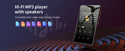 80GB MP3 Player for Android – Bluetooth & WiFi, 4.0-Inch Full Touch Screen, Built-in Speakers & Browser Support
