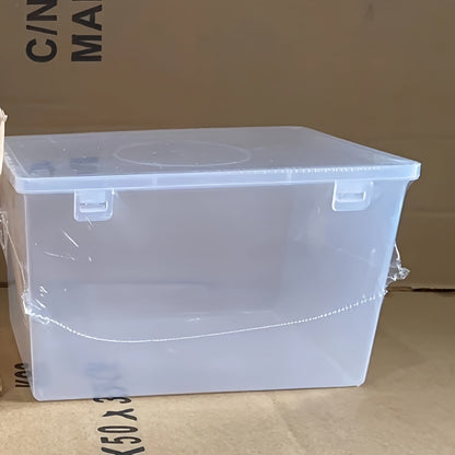 Large Airtight Bread Box - Clear, Durable Plastic Bread Keeper for Fresh Storage, Ideal for Home and Restaurant Use