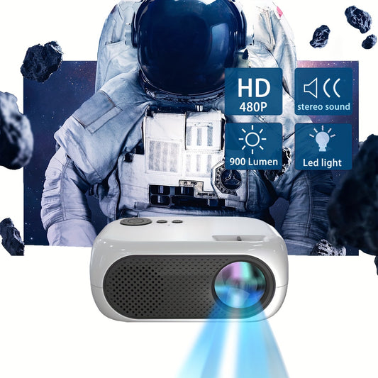 Portable HD 720P G300P Mini Projector – For Phone, Video, Home Theater – Compatible with iOS/Android/USB/Laptop/PC/TV Stick/DVD/Game