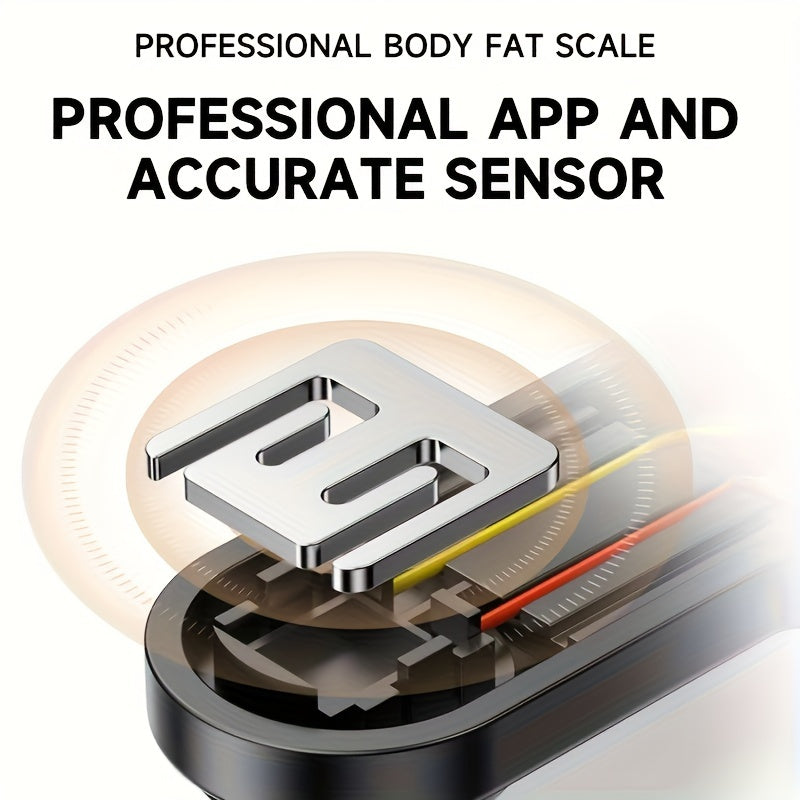 High Precision Body Fat Scale – Electronic Weight Scale with HD Display, 400 lbs Capacity, Multiple Health Data Analysis (BMI, Fat, Muscle, Moisture), Mobile App Connection