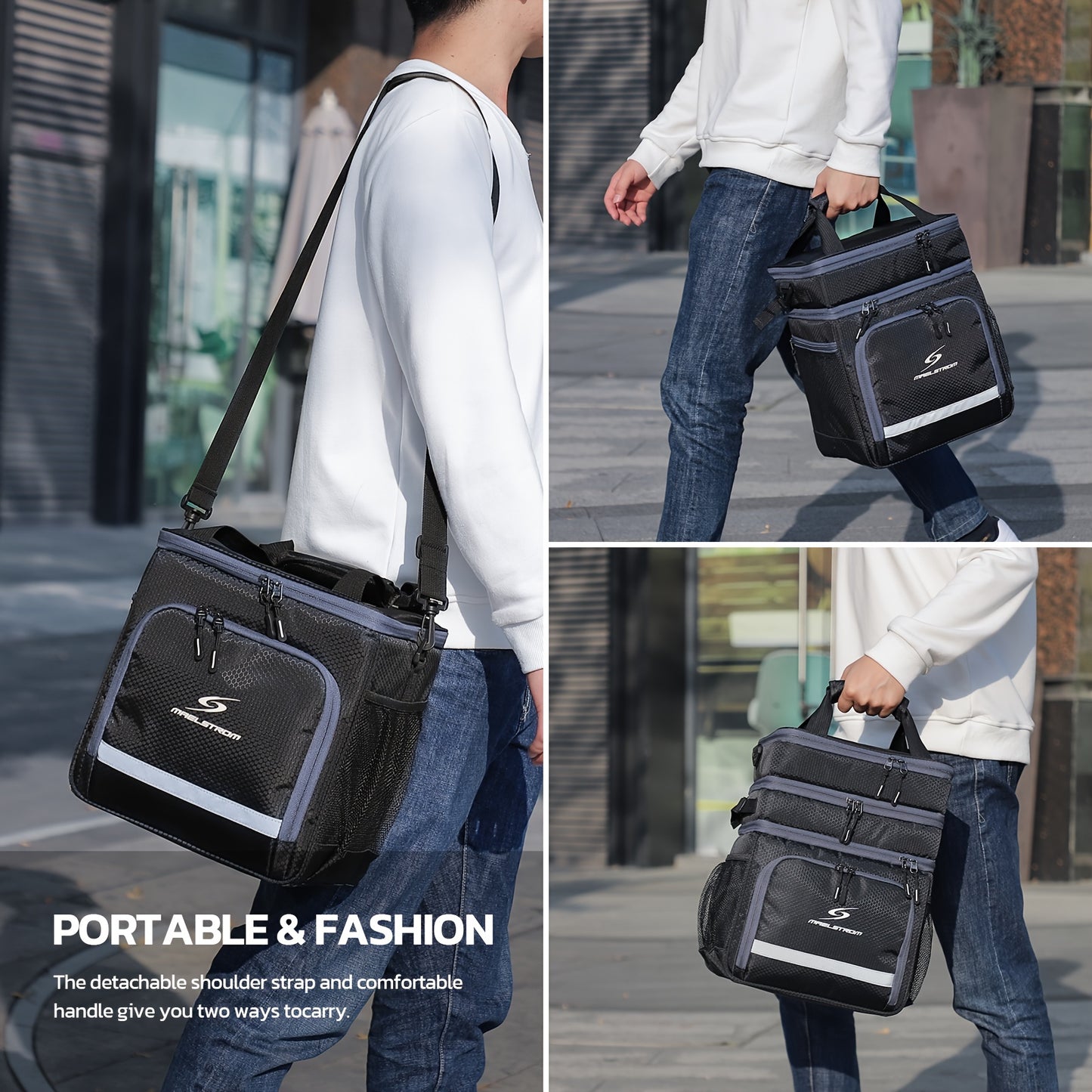Premium Insulated Lunch Tote Bag - Leakproof, Thermal & Water-Resistant, Spacious Design for Men and Women - Ideal for Work, School and Outdoor Activities