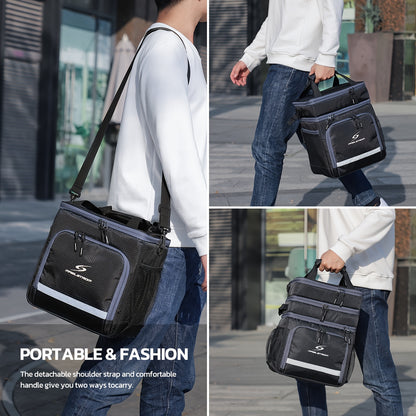 Premium Insulated Lunch Tote Bag - Leakproof, Thermal & Water-Resistant, Spacious Design for Men and Women - Ideal for Work, School and Outdoor Activities