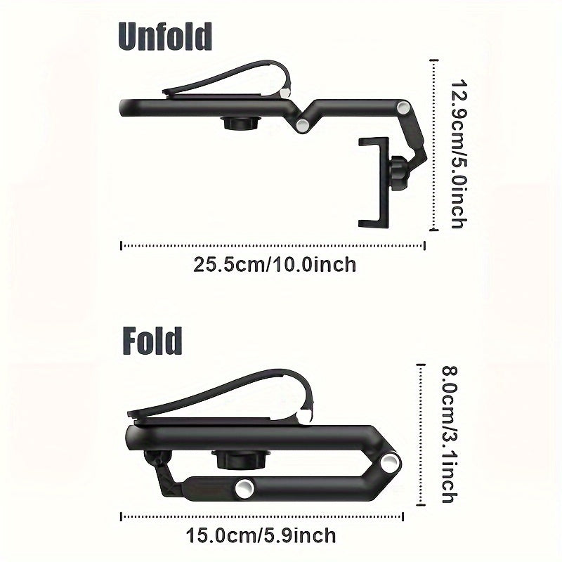 Universal 1080° Rotating Sun Visor Cellphone Car Holder – Multi-Functional Mobile Phone Mount, Fits iPhone 7, 7 Inch Support, Adjustable Viewing Angle