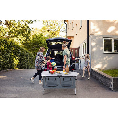 Multi-Functional Camping Table – Foldable & Height-Adjustable, Lightweight Aluminum with Carry Handle, Perfect for Outdoor Adventures, Beach Trips, BBQs, Picnics, Cooking, Festivals & Office Breaks