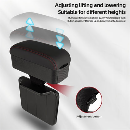 Car Center Control Armrest Box with Hidden Cup Holder - Car Interior Accessories