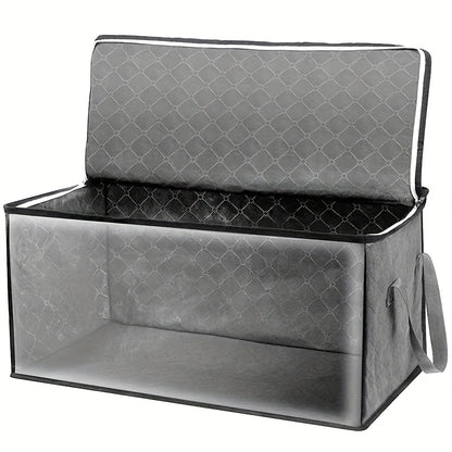 Large Capacity Clothes Storage Bag - Foldable Quilt Packing Bag with Clear Window - Household Closet Organizer