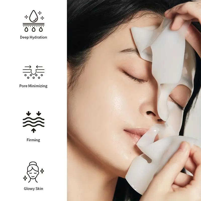Deep Collagen Overnight Mask (Pack of 5) - Facial Sheet Masks with Low Molecular Weight Collagen | Elasticity, Firming, and Moisturizing