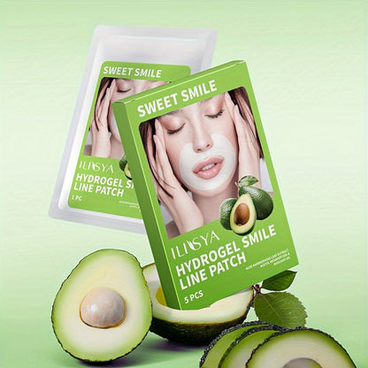 ILISYA Smile Line Patch - Aloe Vera and Niacinamide Gel Mask for Nourishing, Moisturizing, and Firming Facial Skin