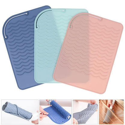 Premium Heat Resistant Silicone Styling Mat - Safeguards Surfaces, Prevents Damage, Organizes Hair Tools | Ideal for Hair Straighteners, Flat Irons, Curling Irons