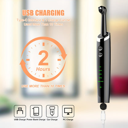 Professional Teeth Whitening Kit – Dental Water Jet with Electric Tooth Polisher, Multifunctional Heads, and Calculus Remover for Effective Plaque Removal and Home Oral Care
