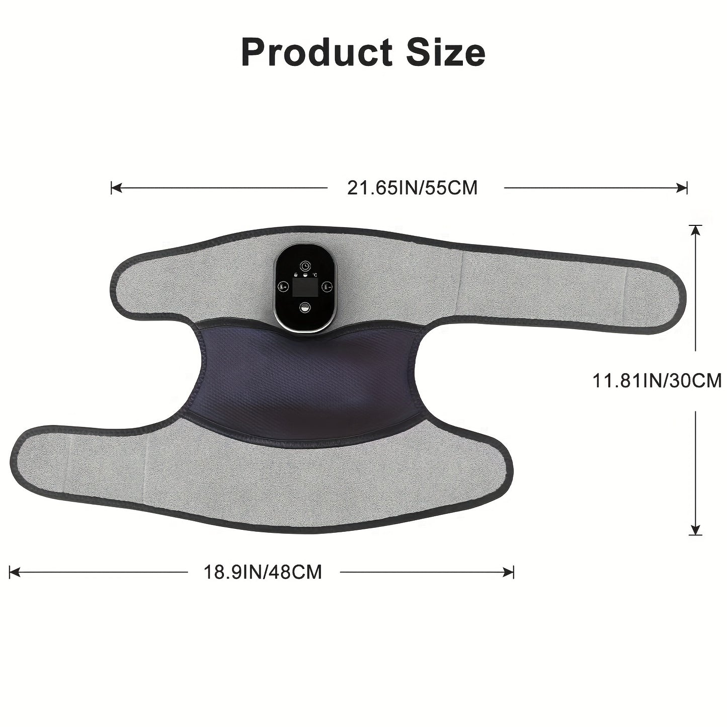 3 in 1 Electric Heated Massaging Knee Pads - Vibrating, 3 Speed Massage and 5-Speed Temperature Adjustable, Heating Leg Warmer with Shoulder and Elbow Pads