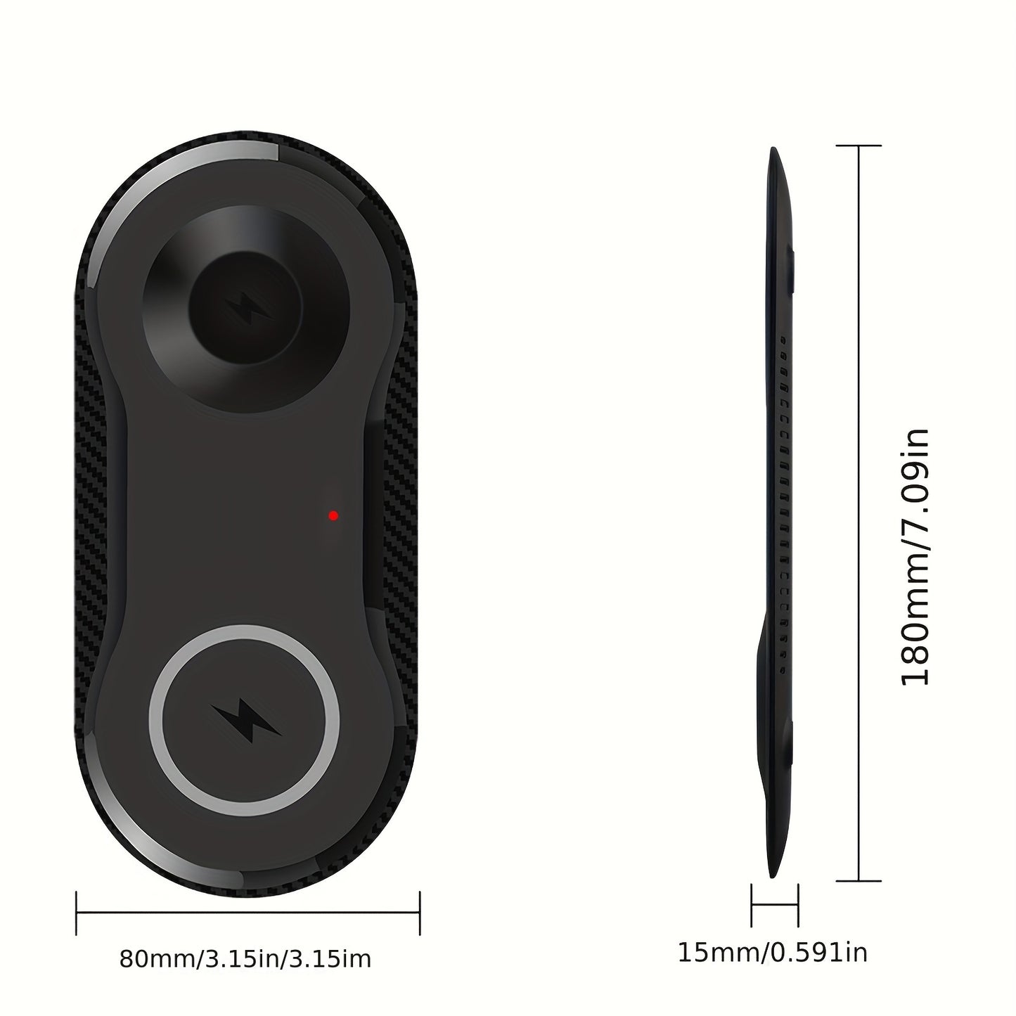 Dual Wireless Charging Pad – 2-in-1 Fast Charger for Samsung S23 Ultra, S22, S21, Note 20, Z Flip, Galaxy Watch 5/4, Galaxy Buds
