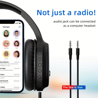 3 in 1 Multifunction Wireless Headphones - Audio Cable, Charging Cable, 650mAh Rechargeable Battery