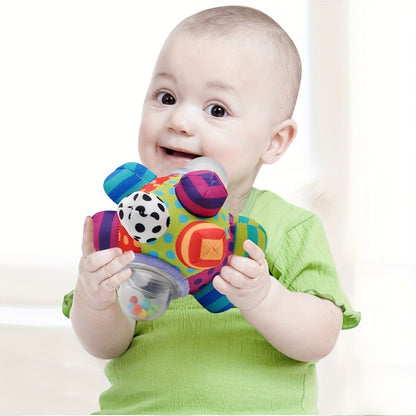 Baby Bomb Ball Rattle - Tactile Sensory 3D Cloth Ball for 0-1 Year Olds, Perfect Hand Grab Toy and Gift for Halloween, Christmas, Thanksgiving