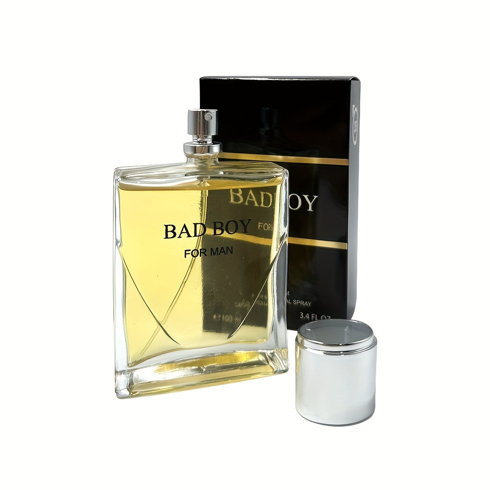 3.4oz Eau De Parfum for Men - Refreshing & Long-Lasting Fragrance with Spicy Woody Notes, Perfect for Dating, Daily Life, and a Gift for Him