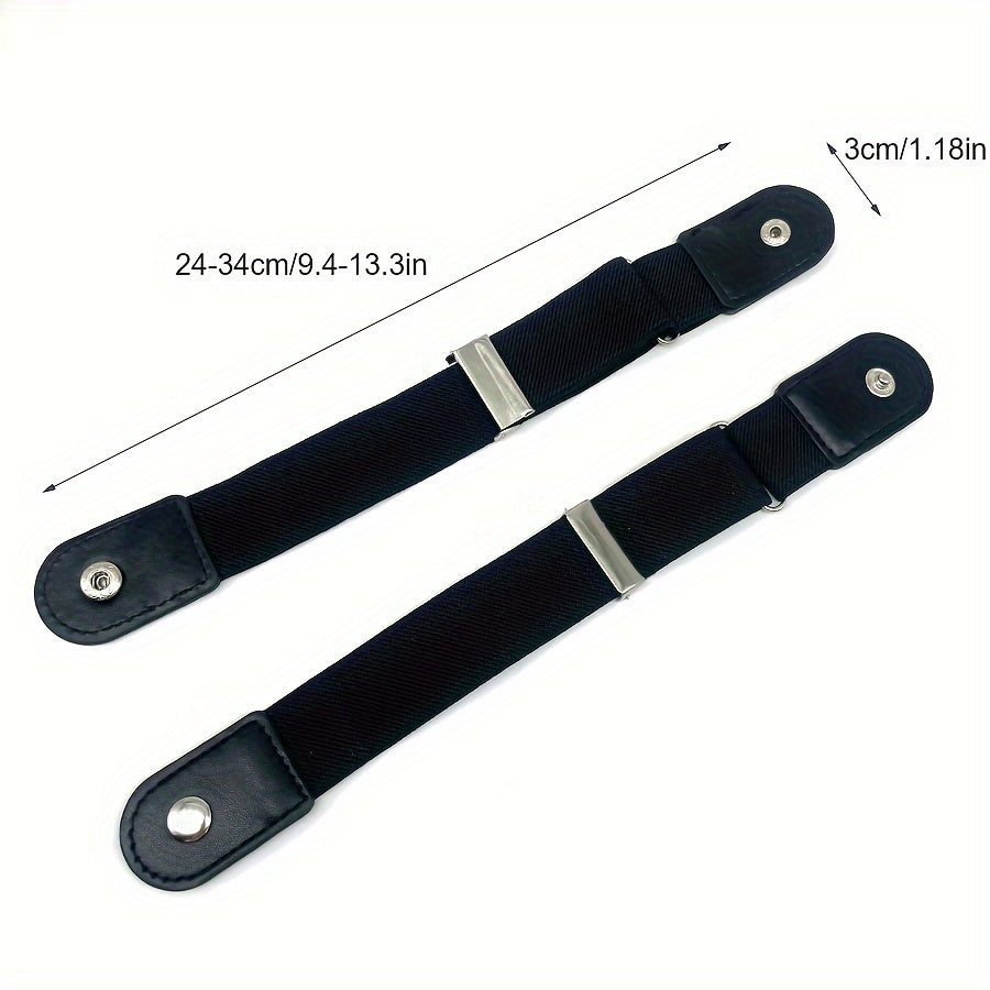 2pcs Traceless Invisible Elastic Belts – Versatile Punch-Free Stretch Belts Set