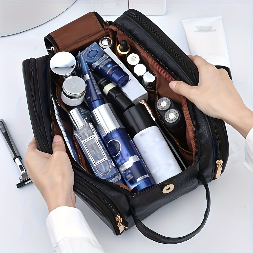 Women's Large Capacity Multifunctional Cosmetic Bag – Portable Travel Makeup and Toiletries Storage