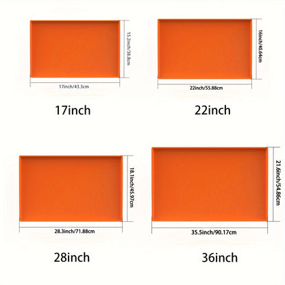 Silicone Griddle Mat for Blackstone - Food Grade, 17/22/28/36 Inches, BBQ Accessory, Grill Utensil Holder Mat, 1/2pcs