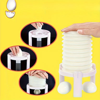 Egg Stractor – Ultimate Egg Peeler, 10x Faster & Easier for Perfectly Shelled Eggs, Kitchen Gadget