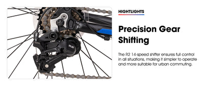 Hiland 700C Road Bike — 14-Speed Lightweight Aluminum Racing & Commuter Bike for Men & Women