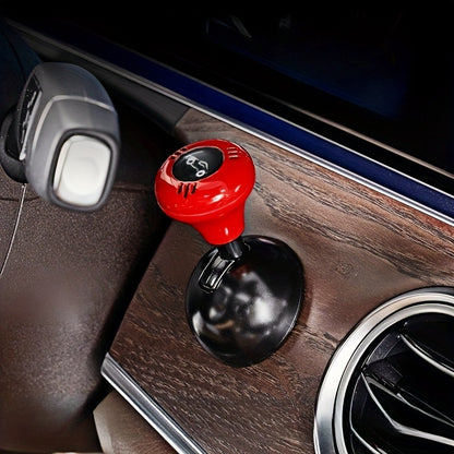 Metal Car One-Touch Start Button Cover – Push-to-Start Rocker Lever for Engine Start/Stop, Decorative Ball-Bar Starter Accessory