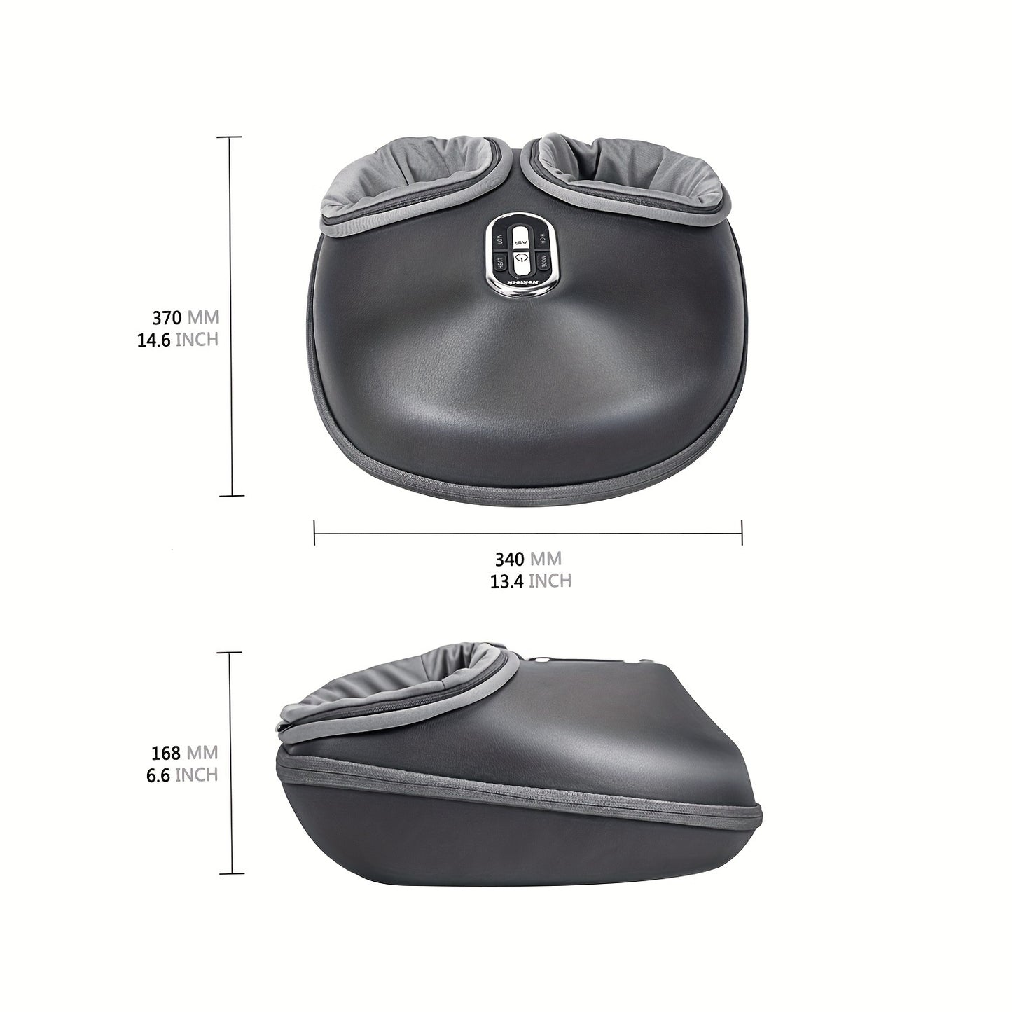 Shiatsu Foot Massager Machine – Deep Kneading, Heat & Air Compression for Foot Wellness (Gray)