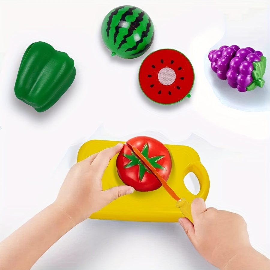 24 Piece Fun Cutting Food Toy Set – Early Skill Development for Kids, Perfect for Halloween & Christmas Gifts