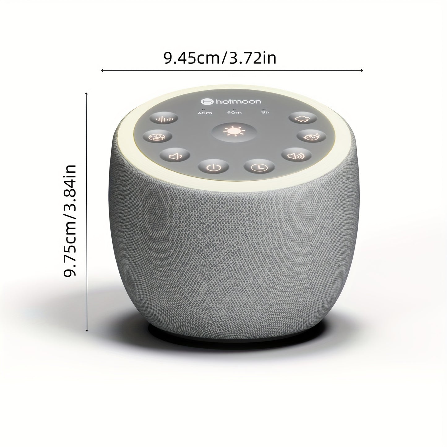 Cocoon Plus White Noise Machine – 40 Soothing Sounds with Night Light, 4-Hour Timer, 32 Adjustable Volume, Memory Function, Brown Noise for Sleep, Yoga, and Meditation, Plug-In