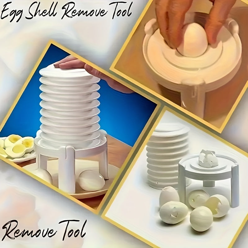 Ultimate Egg Peeler Gadget - Fast and Easy Perfect Peel Kitchen Tool, Plastic, Ideal for Home Use