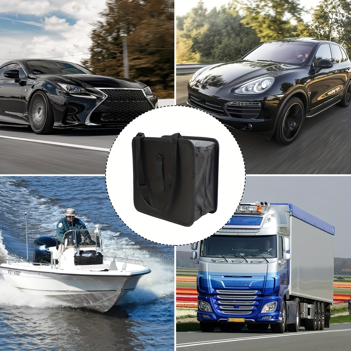 Foldable Car Trash Can – Waterproof, Leakproof Storage Bag with Large Capacity, Car Interior Organizer for Men & Women