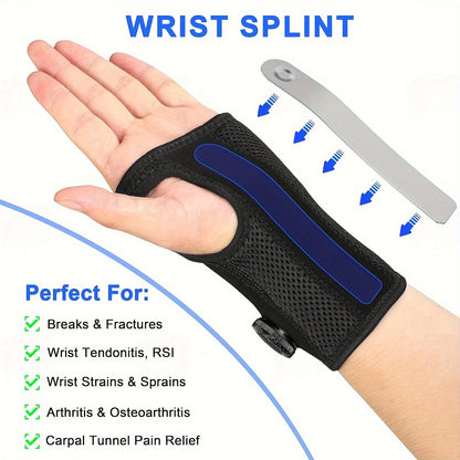 Adjustable Wrist Brace with Precision BOA Closure – Night Sleep Support for Carpal Tunnel, Sprains, Tendonitis, Arthritis, Wrist Pain for Men and Women