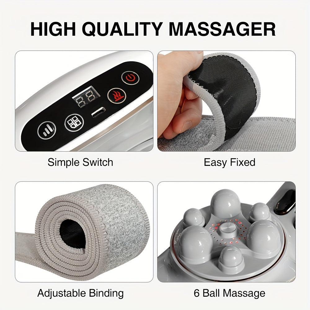 Automatic Abdominal Massager – Electric Stomach Machine for Flattening Belly, Multi-Use for Waist, Abdomen, Back, Neck, and Legs, 3 Modes for Home or Office
