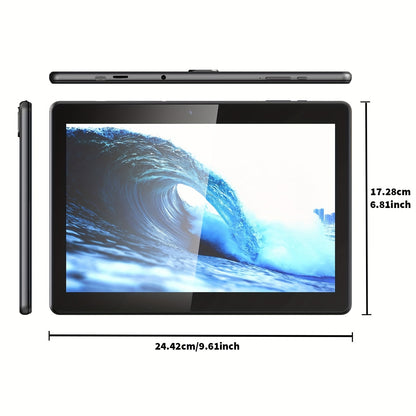 10 Inch 2-in-1 Tablet PC – 6GB RAM, 128GB Storage, 1TB Expandable, Android 13, Includes Case, Mouse, Stylus, 8000mAh Battery, 2.4G/5G WiFi, GPS