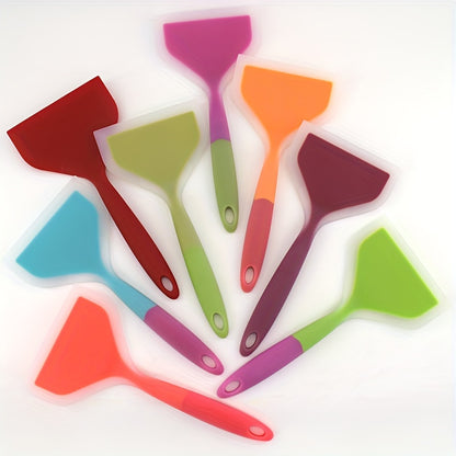 Nonstick Pancake Shovel & Turner – Silicone Omelette Spatula for Eggs, Fish, Pizza, & Steak, Heat-Resistant Kitchen Utensil