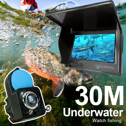 4.3-inch High-Definition Underwater Fish Finder Plus – Advanced Night Vision Camera, Real-Time Fish Display, Waterproof Design, Multi-Angle Adjustable for Effortless Fishing