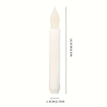 12-Pack Floating Candles – Harry Wand-Inspired Remote-Controlled LED Lights, Plastic Taper Candles for Proposals, Birthdays, Party Ceiling Decor, and Halloween-Themed Ambiance