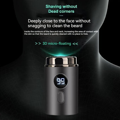 Ultimate Silent Beard Shaver - Rotary Shaver with Digital Display, Hair Clipper and Trimmer for Travel - Ideal Holiday and Father's Day Gift