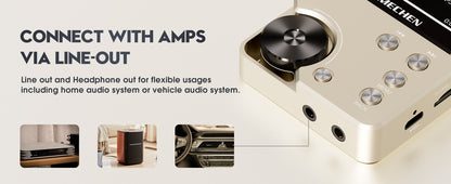 High-Quality Lossless MP3 Player MECHEN-M30 – HiFi with 64GB Memory Card, Supports Up to 256GB