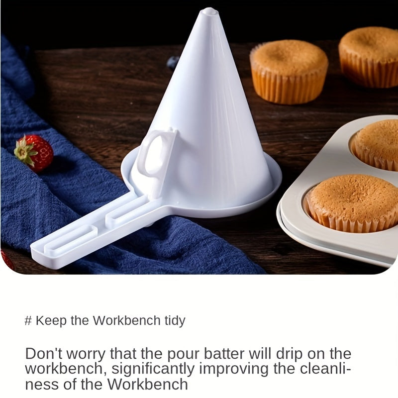 Handheld Cream Funnel - Multifunctional Cake and Chocolate Dispenser, Adjustable Batter Dispenser, Candy Bar Funnel for Baking and Cake Decoration, Ideal for Restaurants, Food Trucks, and Bakeries