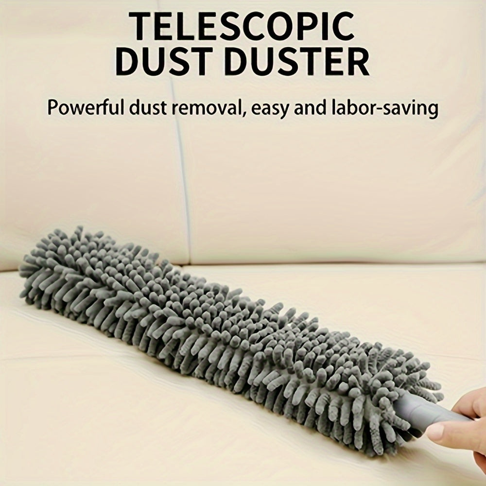 Premium Ceiling Fan Duster with Extension Pole – Removable & Washable Dust Removal Brush for Fans, Furniture, and Cars – Reaches High Ceilings, Easy Cleaning Tool for Hard-to-Reach Areas