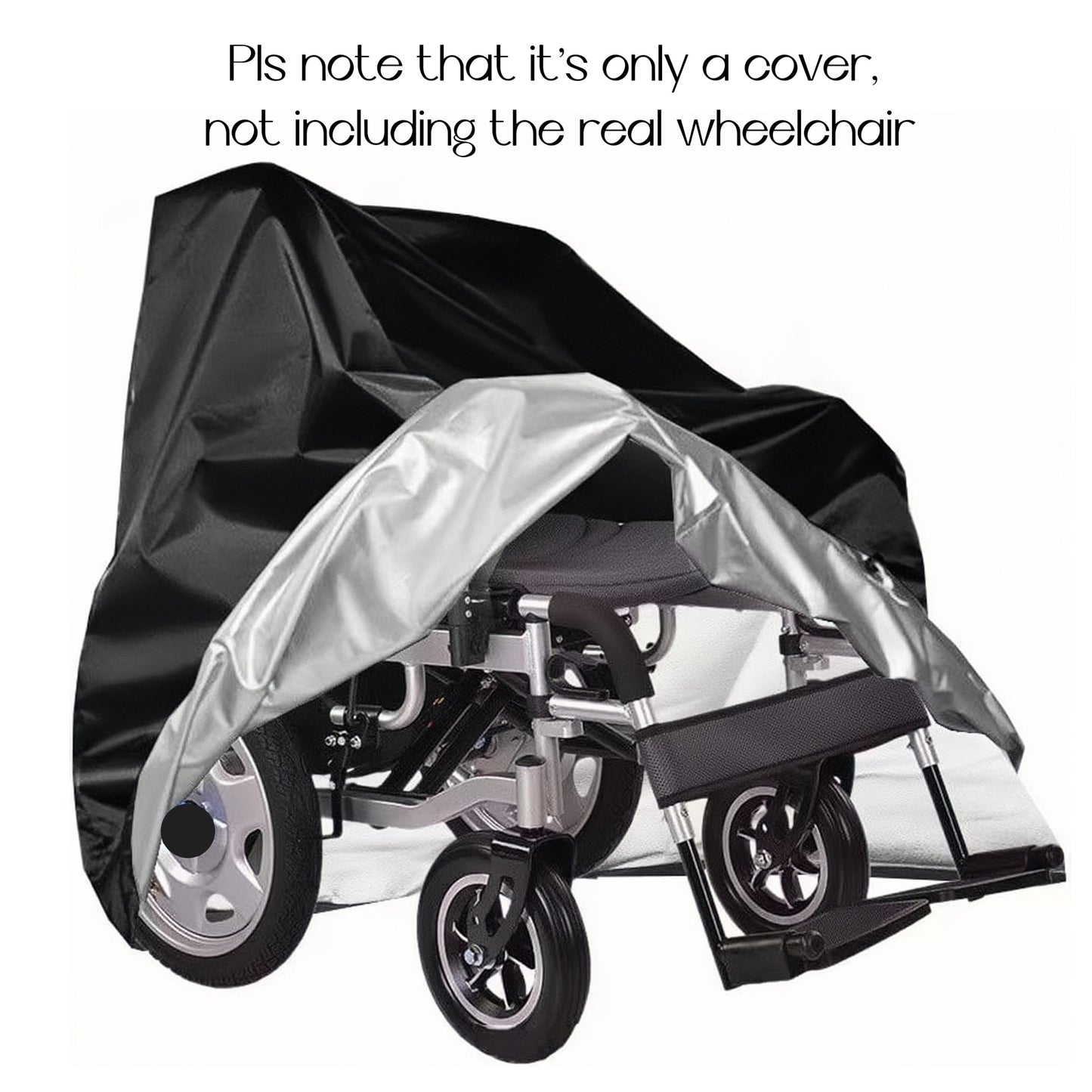 Electric Wheelchair Cover – Heavy-Duty 100x75x100cm, Weather-Resistant, UV Protection, Windproof, Snowproof, Waterproof with Elastic Hem