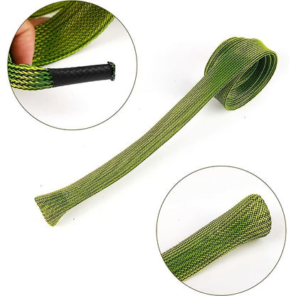 12 Pack Braided Mesh Fishing Rod Sleeves – Ideal for Protecting Casting and Spinning Rods, Perfect for Sea Fishing and Tackle Storage