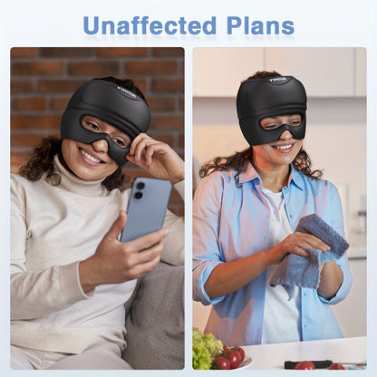 Migraine Relief Cap - Foldable Hot and Cold Ice Gel Mask for Headache Relief, 360° Fit for Hangover and Migraine Relief